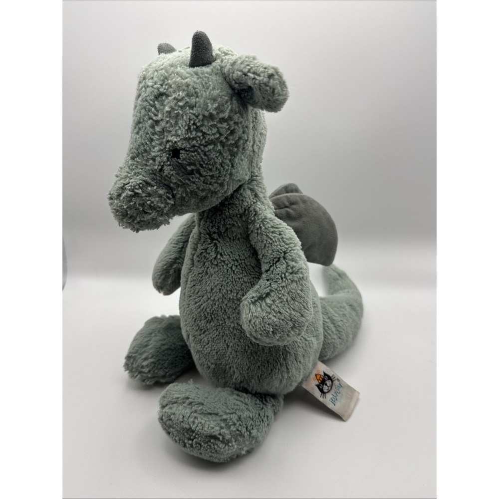 Jellycat Bashful Dragon Plush Medium 12" Sage Green Soft Stuffed Animal